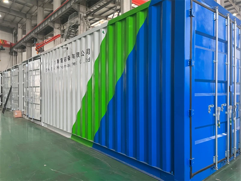 Unitate de procesare a hidrogenului în containere